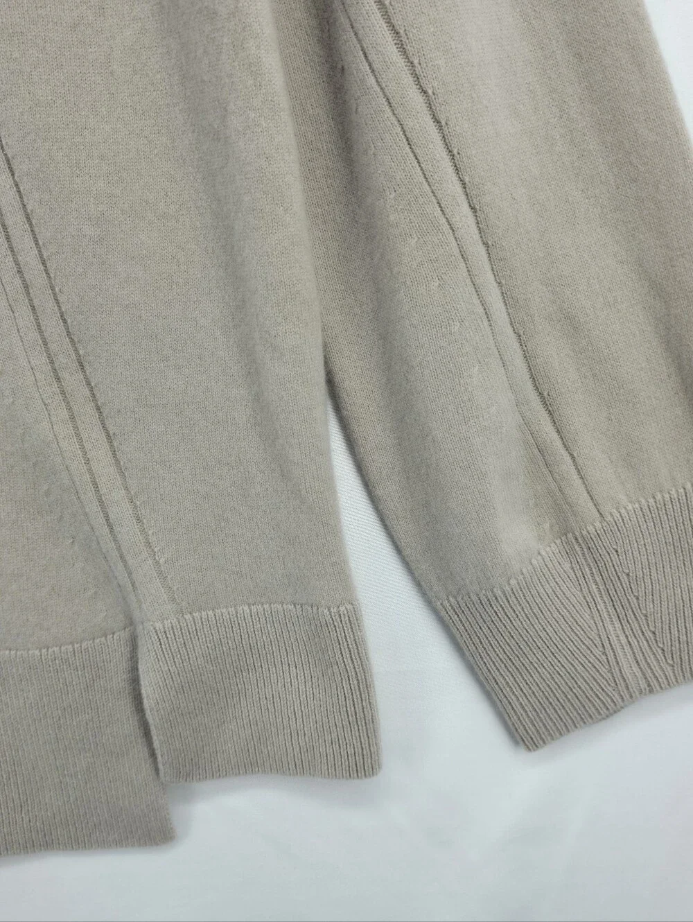Rag & Bone 100% Cashmere Mock Neck Sweater Taupe Oversized Size Medium